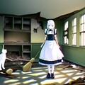 ねこと廃墟とメイドさん 5枚目