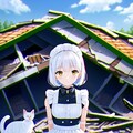 ねこと廃墟とメイドさん 7枚目