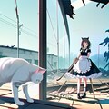 ねこと廃墟とメイドさん 6枚目