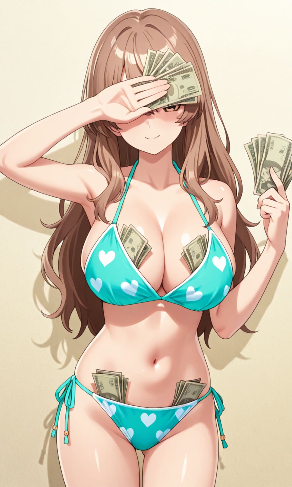 ビキニで大儲けな銭ゲバ娘👙💴🤩
