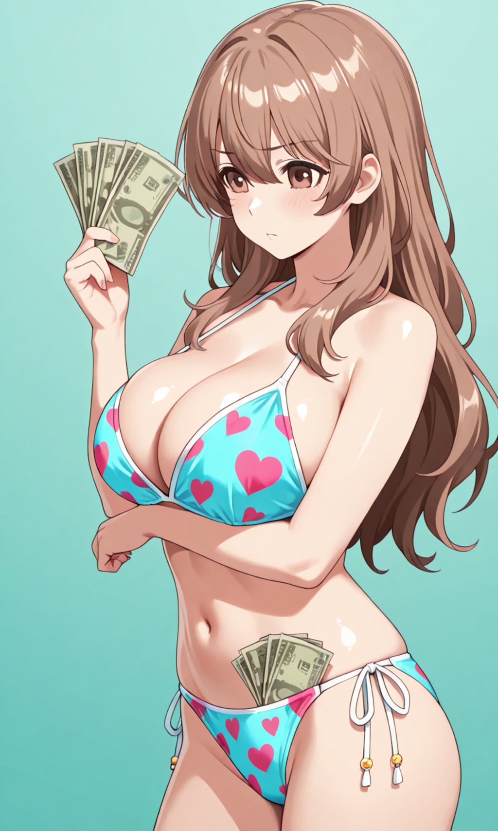 ビキニで大儲けな銭ゲバ娘👙💴🤩