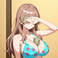 ビキニで大儲けな銭ゲバ娘👙💴🤩 2枚目