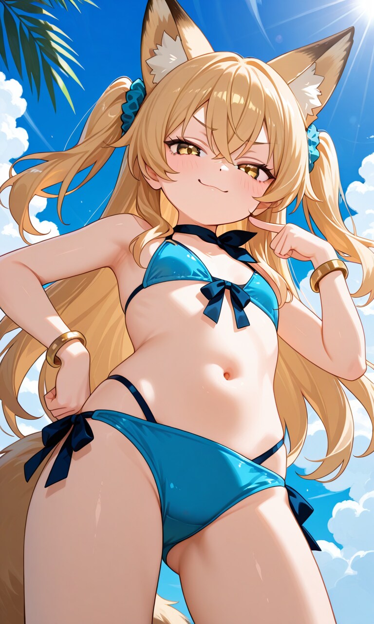 ドヤ！　ミラさんのビキニだよ