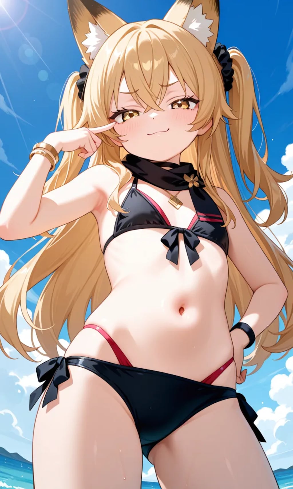 ドヤ！　ミラさんのビキニだよ