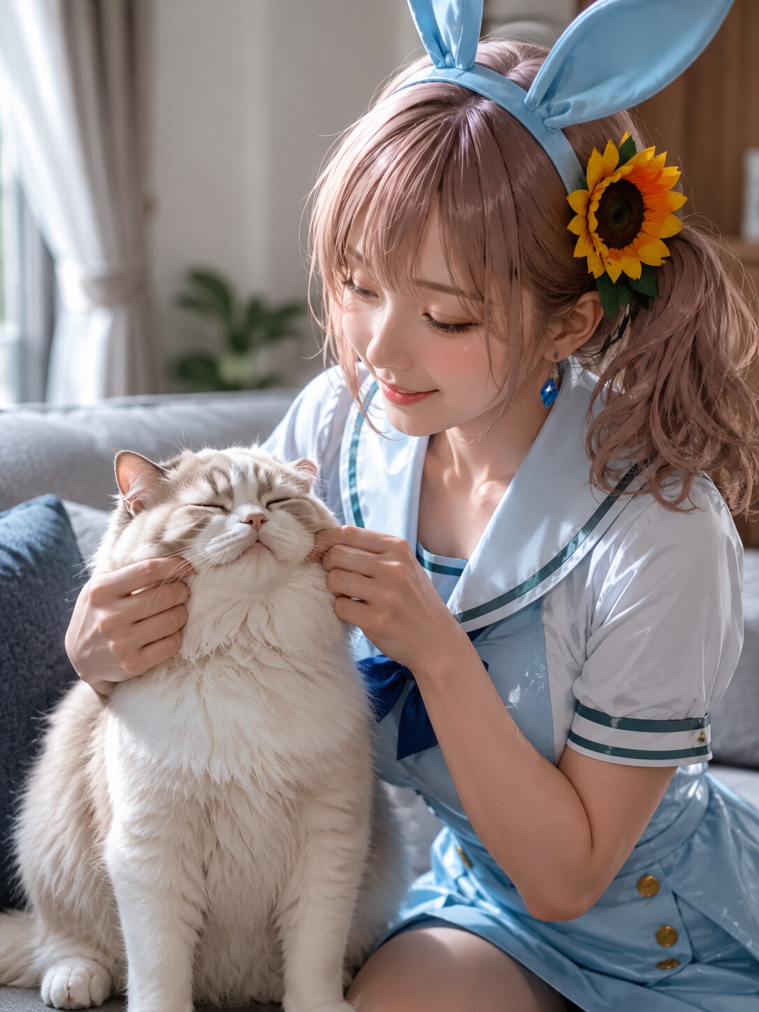 うちの子・藍璃 80【ほっぺ、むにむに💖】 | の人気AIイラスト・グラビア