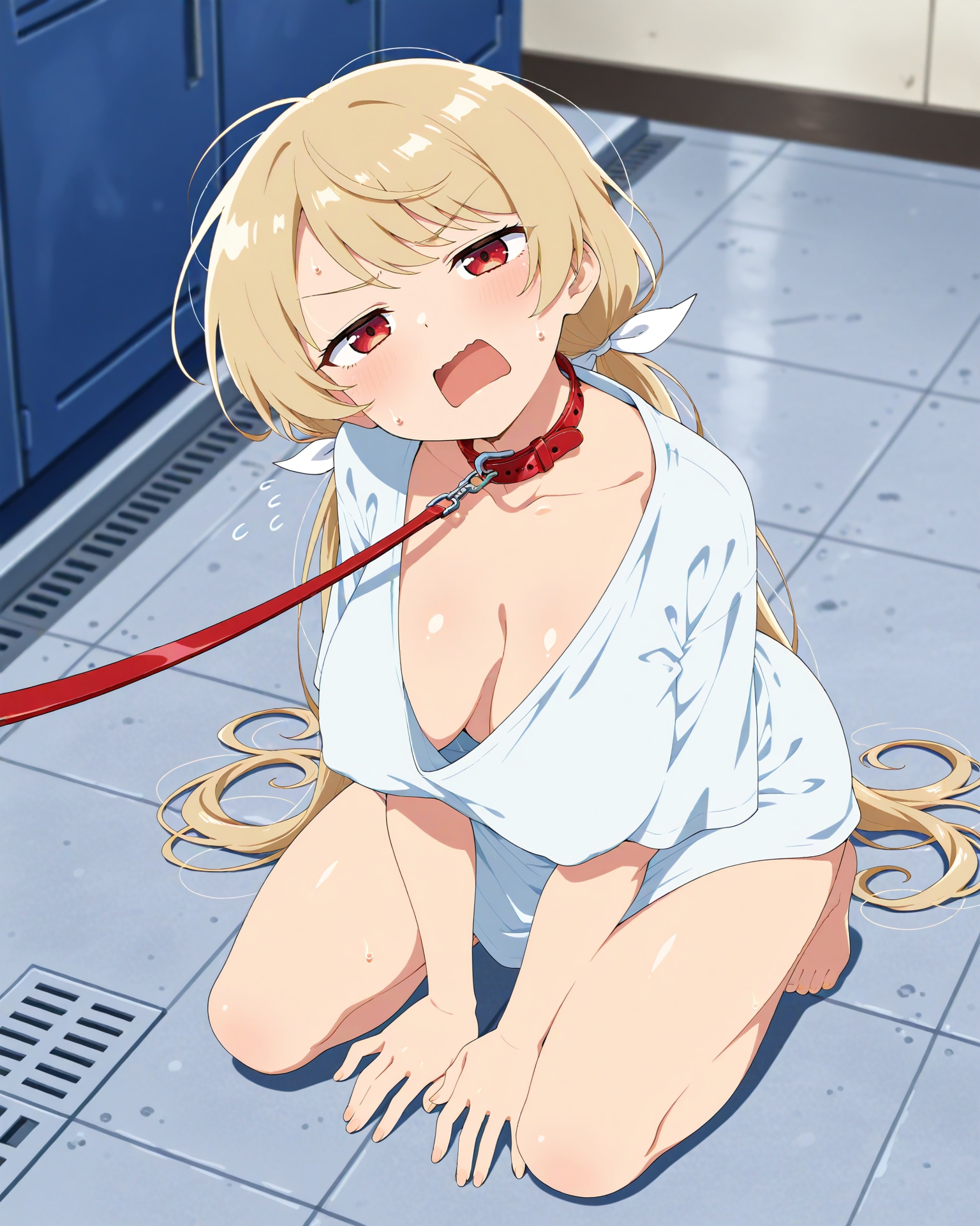 お散歩を拒否するペット