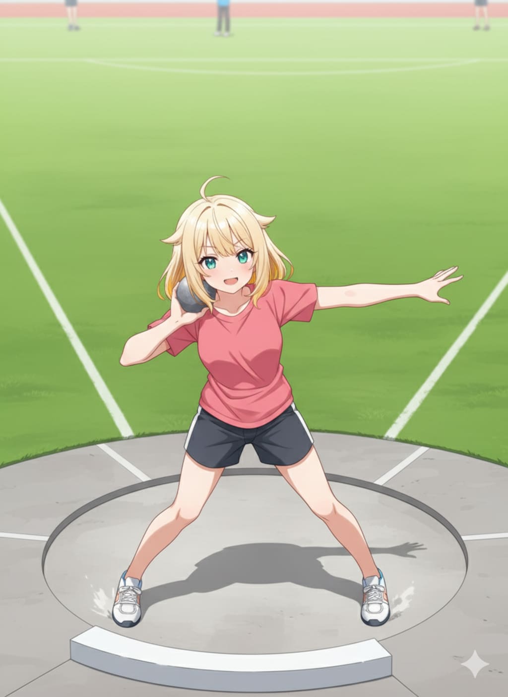 砲丸投げに挑戦