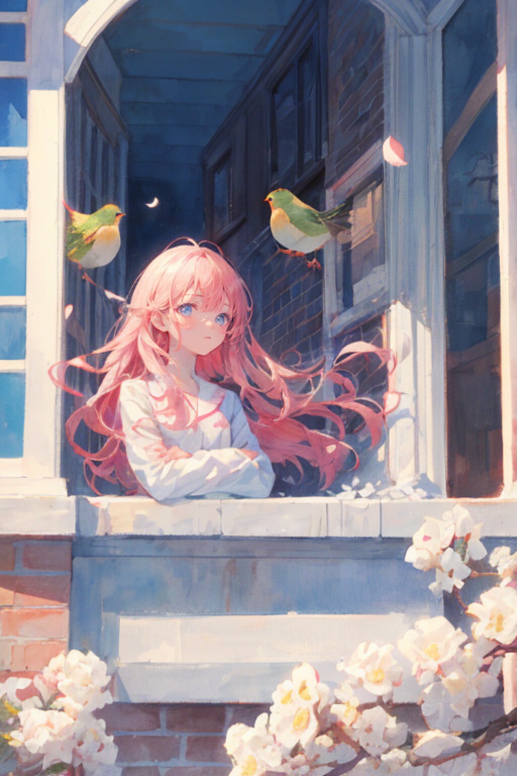 鳥のさえずりで目を覚ます