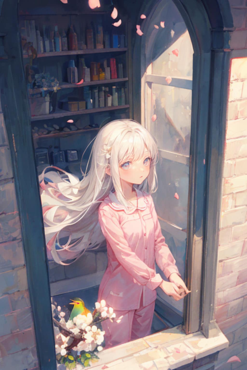 鳥のさえずりで目を覚ます