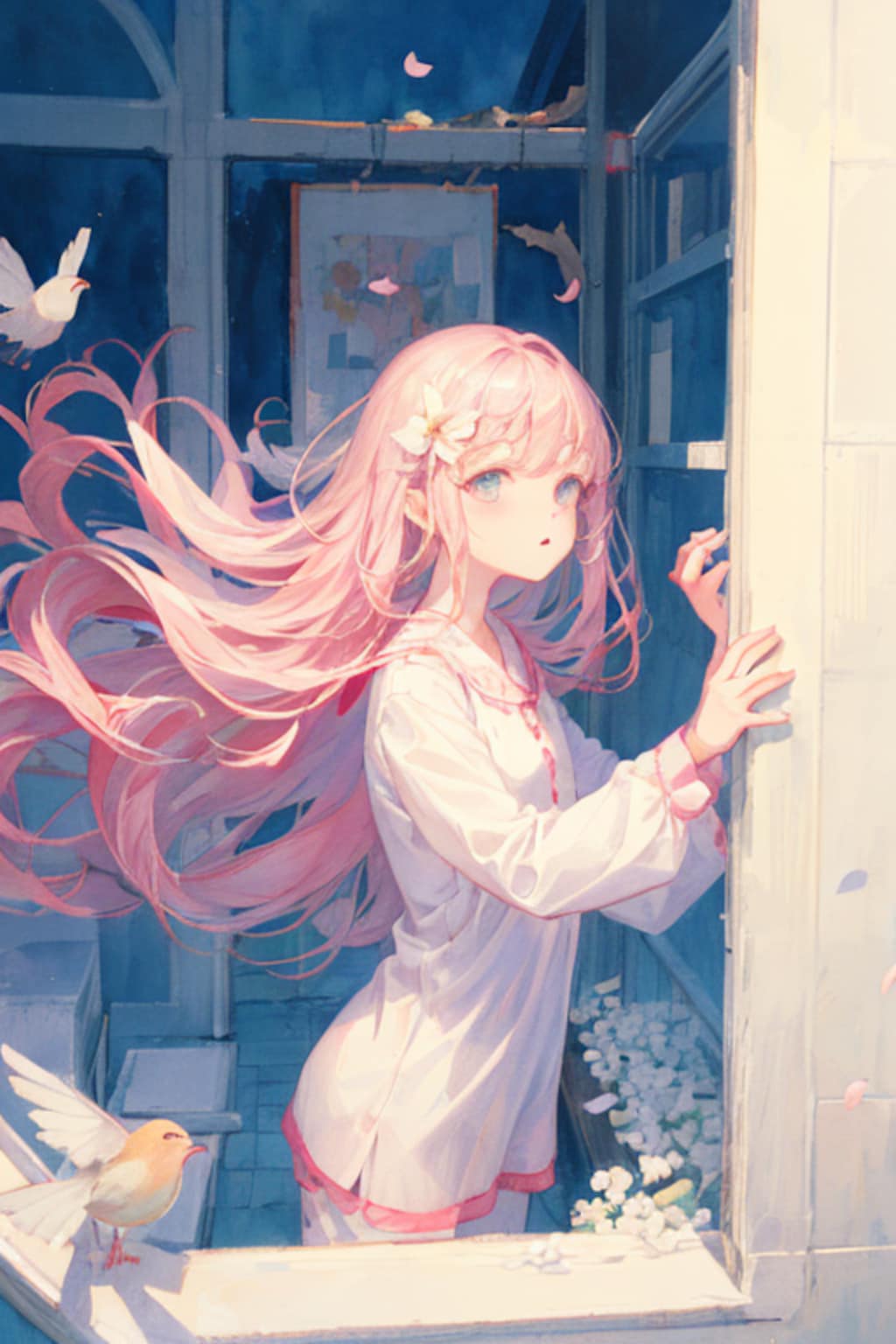 鳥のさえずりで目を覚ます