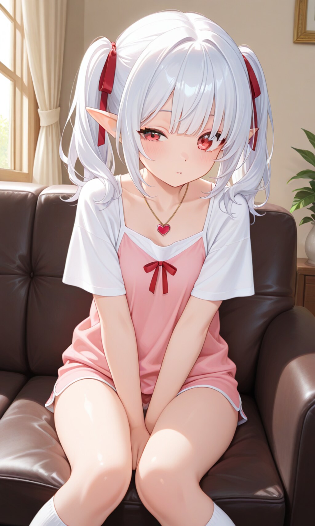 部屋着のシロネさん