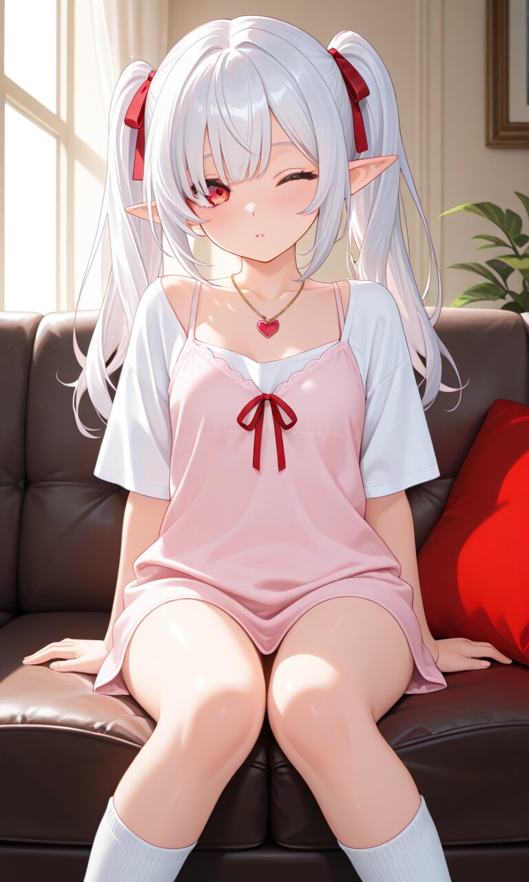 部屋着のシロネさん | の人気AIイラスト・グラビア