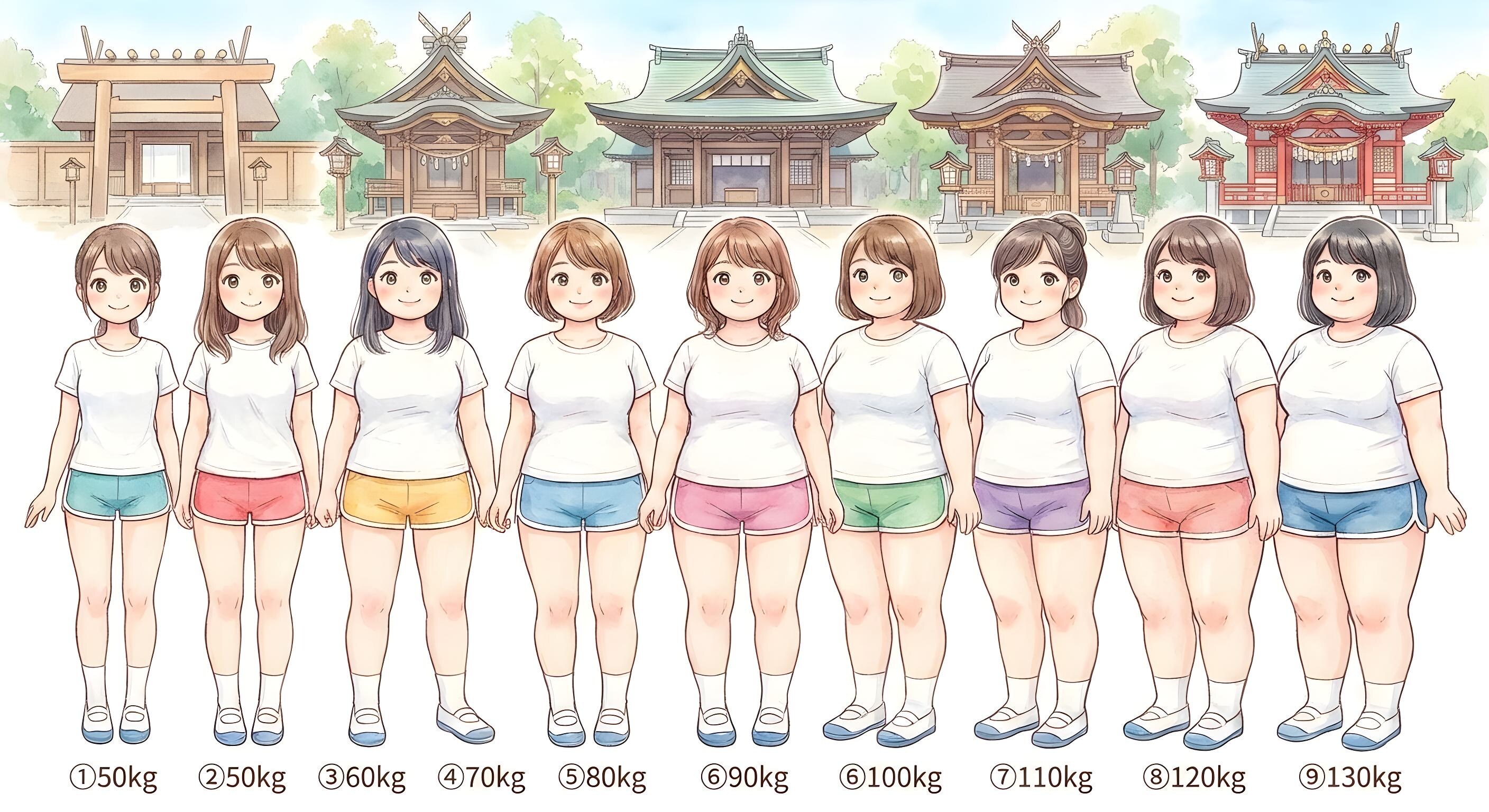 あなたが好きな女性の体型を選んでみよう