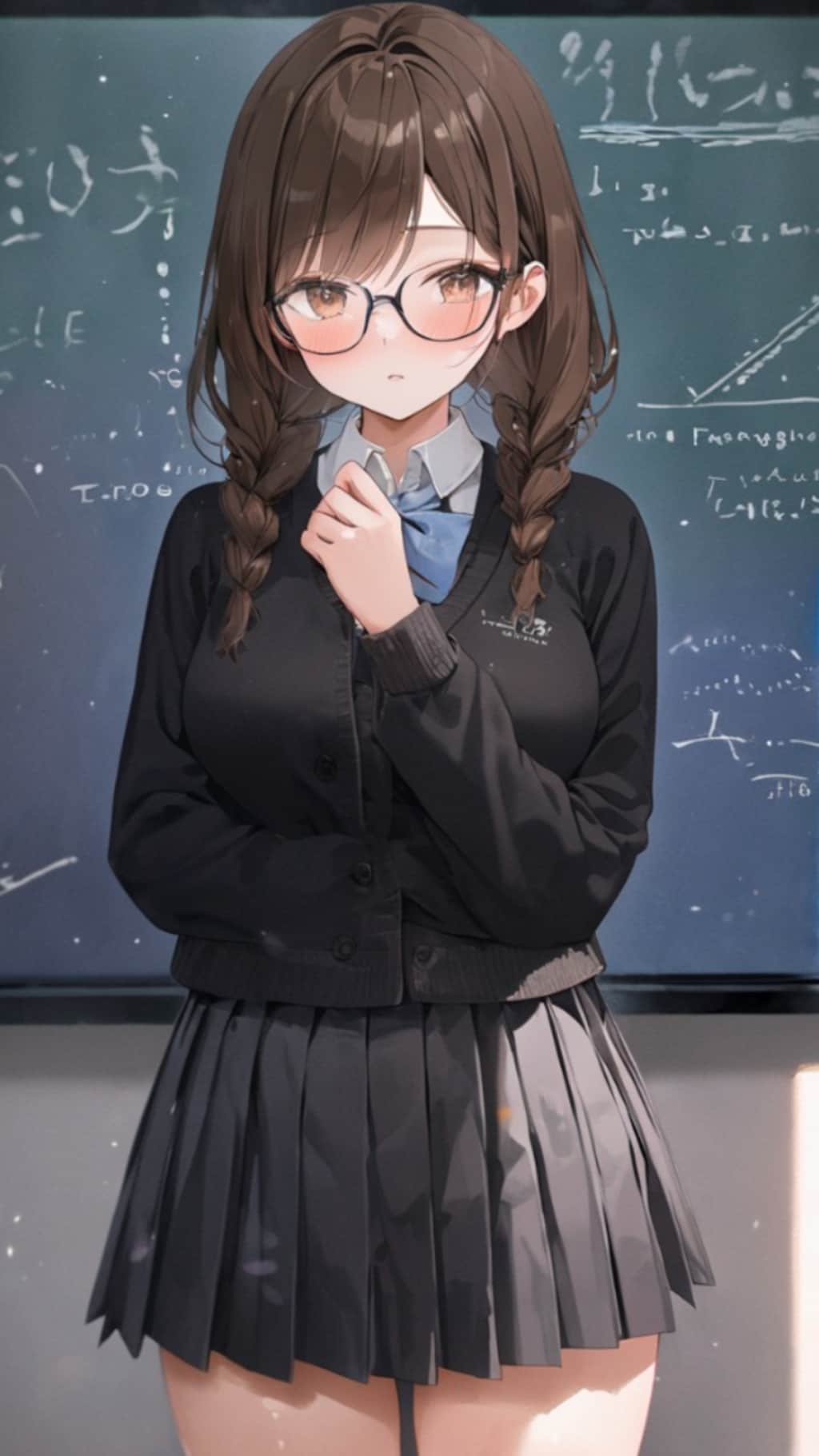 眼鏡の女の子(学校ver)