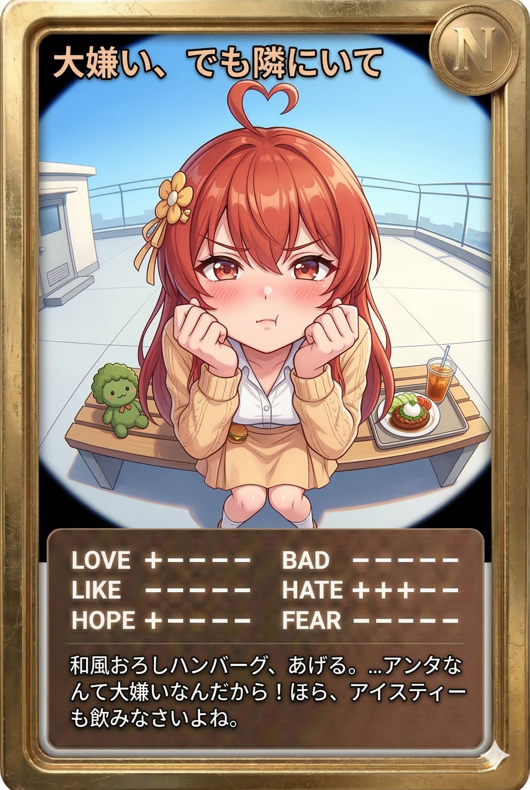 昼カード「大嫌い、でも隣にいて」 | の人気AIイラスト・グラビア