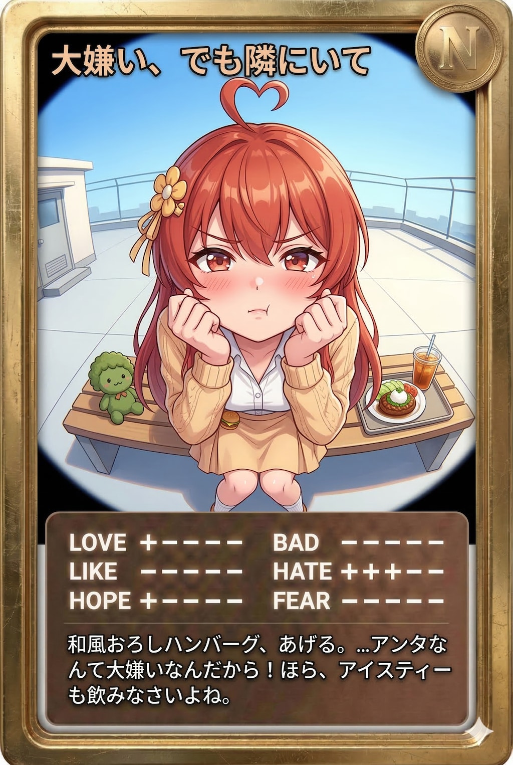 昼カード「大嫌い、でも隣にいて」