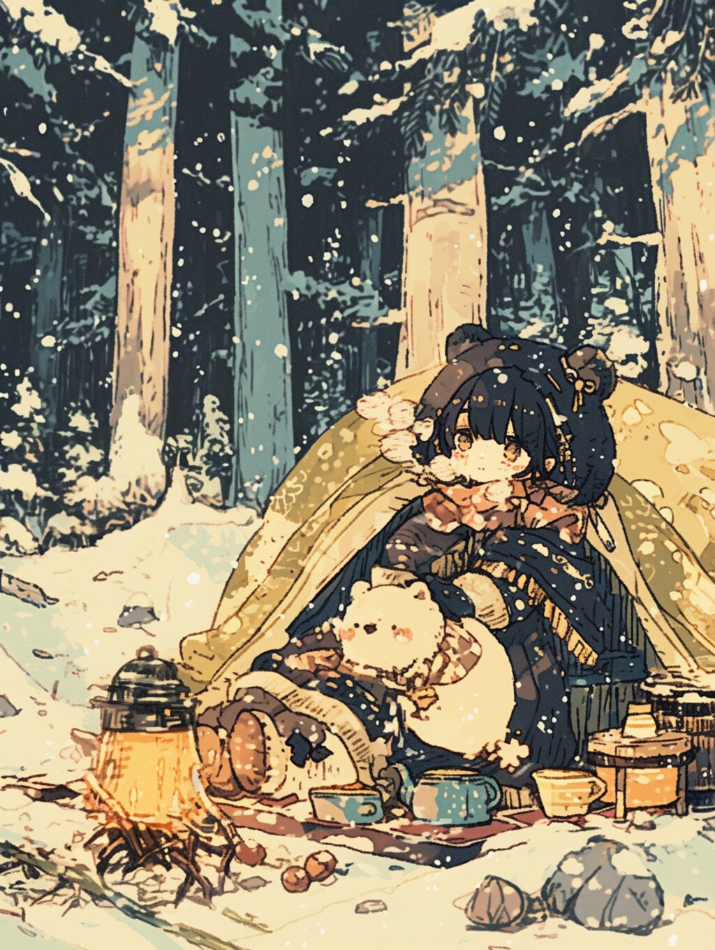 冬眠準備✖︎くま娘🐾