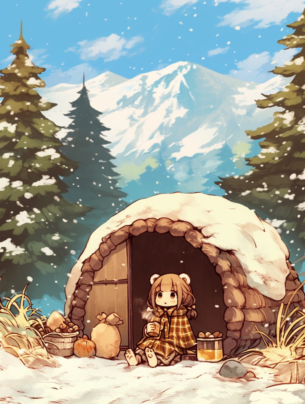 冬眠準備✖︎くま娘🐾