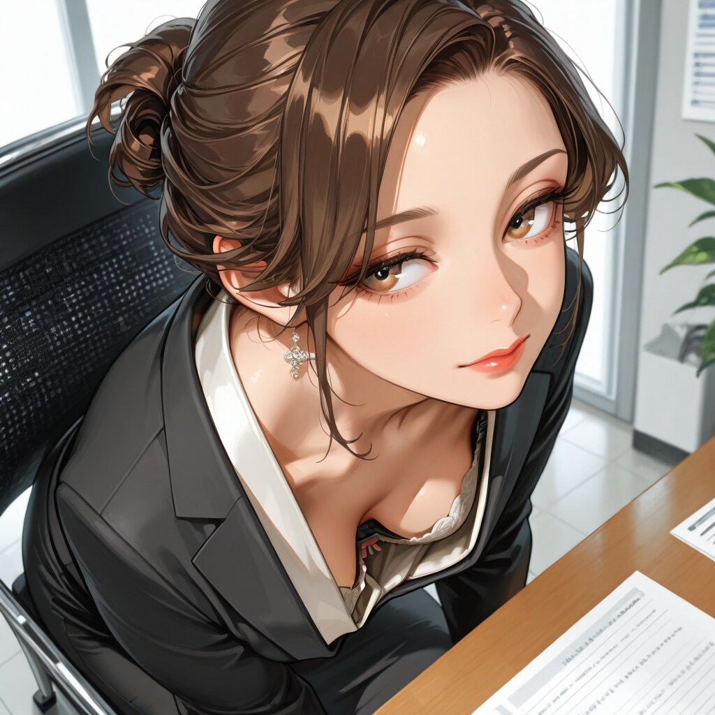 目のやり場に困る女上司