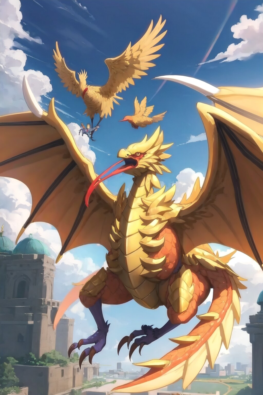 竜神飛翔4 黄金のツルは飛び立つ | の人気AIイラスト・グラビア