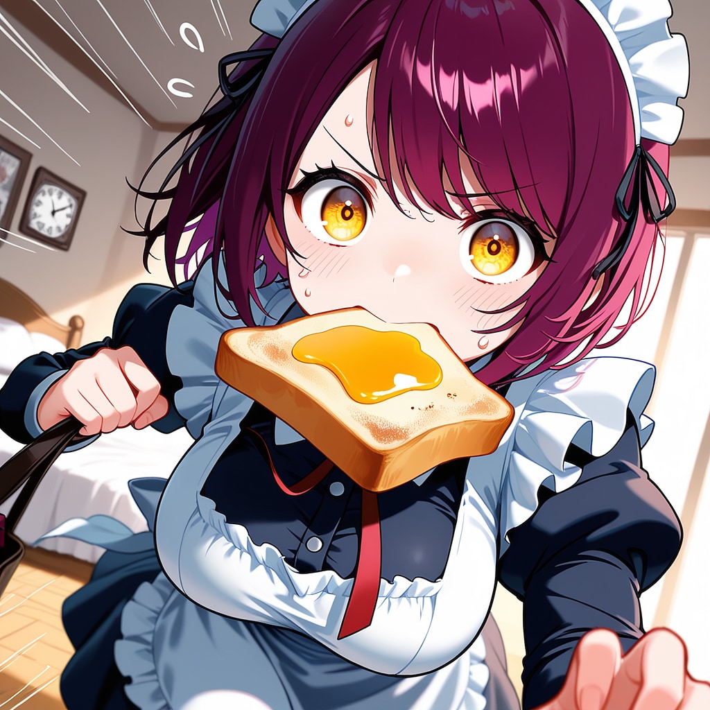 おはようございます（挨拶メイドの芽衣ちゃん）