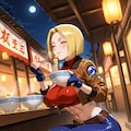 うどん食べる私服コスプレボブカット人妻 11枚目