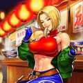 うどん食べる私服コスプレボブカット人妻 9枚目