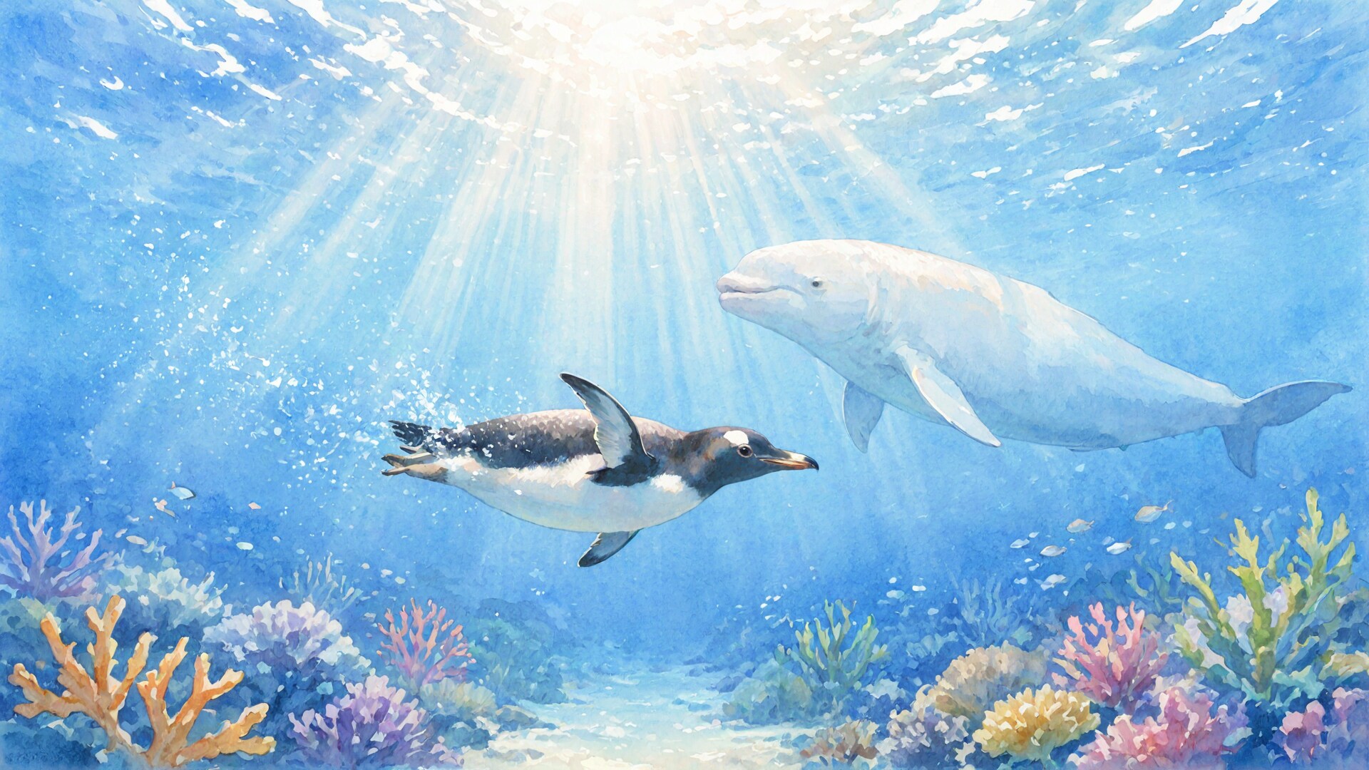 ペンギンは海を飛んでいる