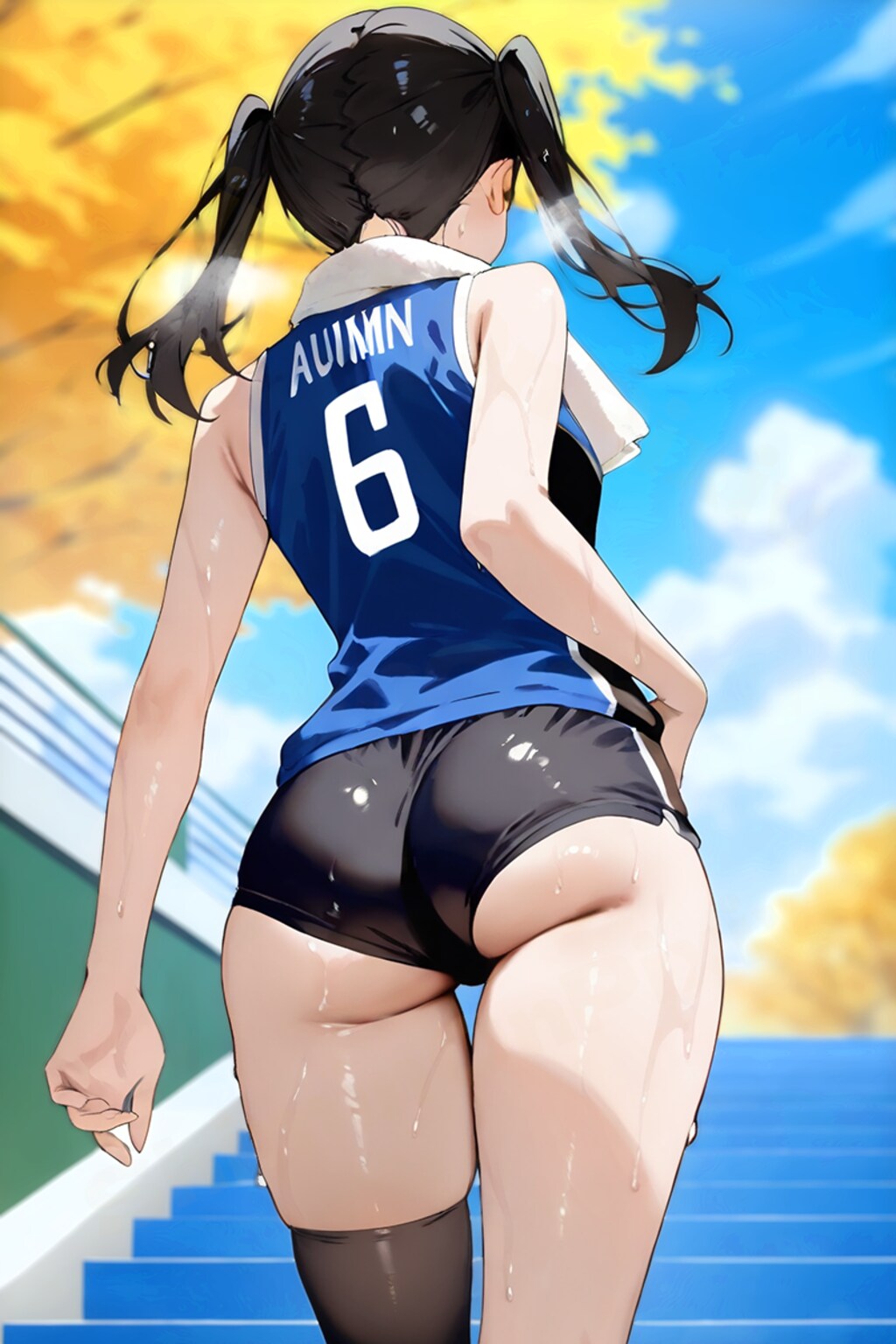 スポーツ少女の食い込みブルマ / Sports girl's clenching bloomer
