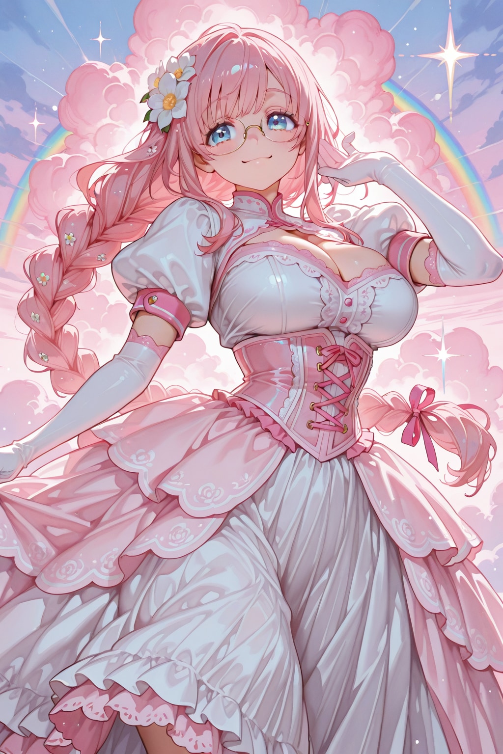 眼鏡三つ編みECHIDNAちゃん