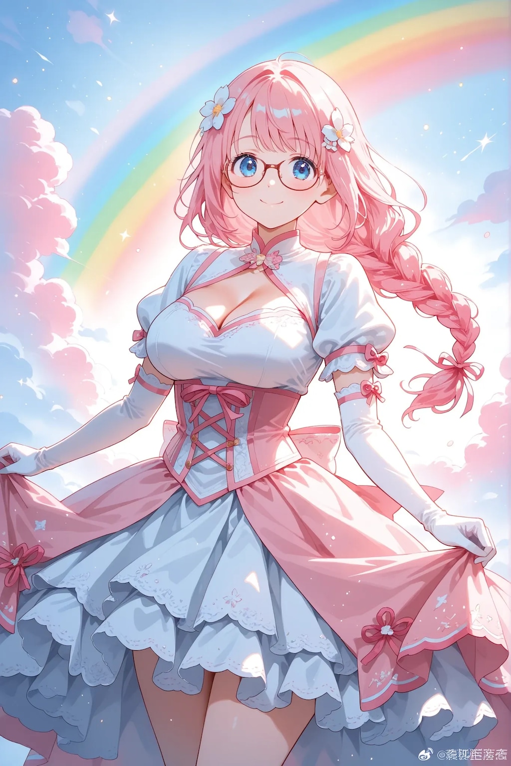 眼鏡三つ編みECHIDNAちゃん