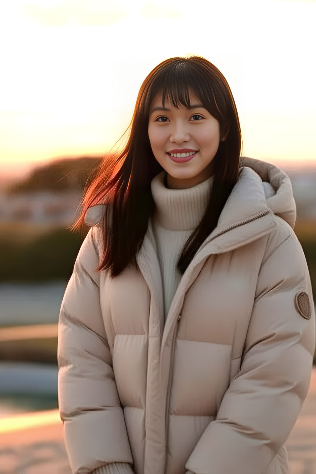 冬の夕景
