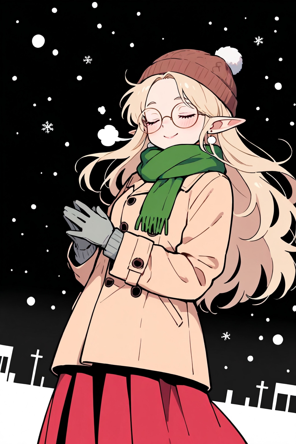 大晦日の夜のエルフさん