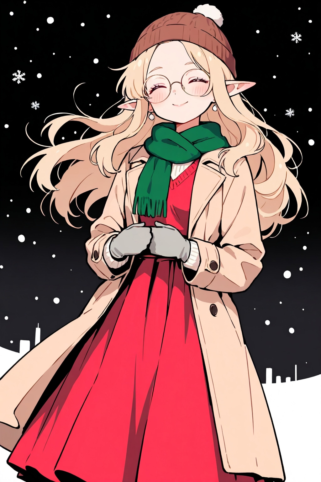 大晦日の夜のエルフさん