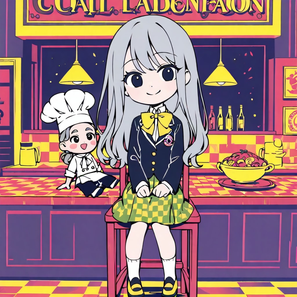 桃ちゃんと料理人のおじさん | の人気AIイラスト・グラビア