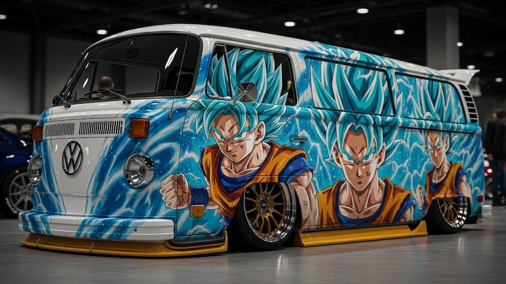 フォルクスワーゲンバスドラゴンボール痛車