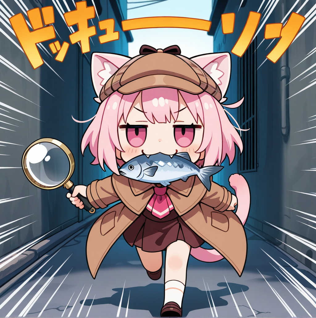 名探偵ねこちゃん！！おさかにゃ泥棒を見つけ出せっ！！