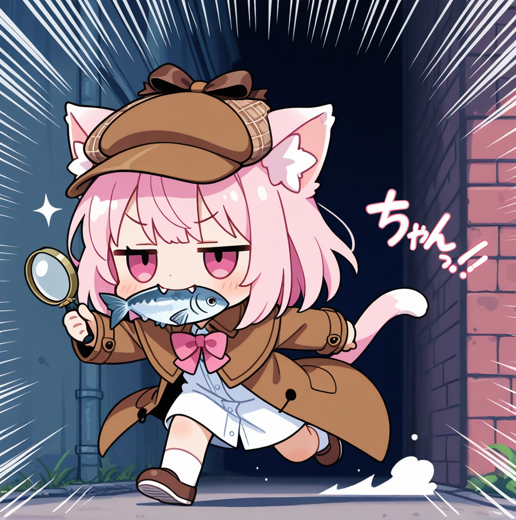 名探偵ねこちゃん！！おさかにゃ泥棒を見つけ出せっ！！