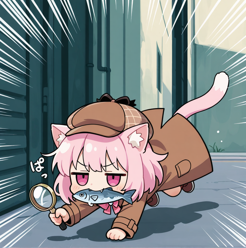 名探偵ねこちゃん！！おさかにゃ泥棒を見つけ出せっ！！