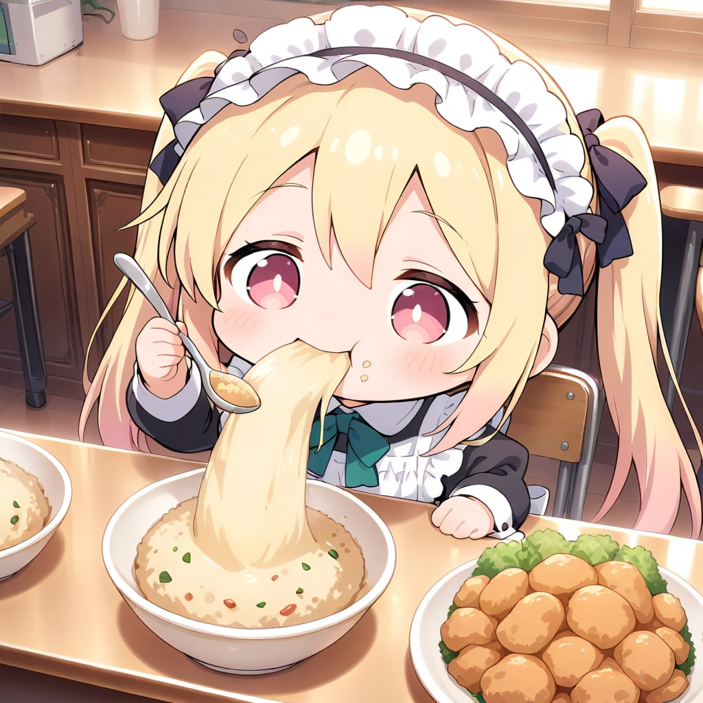 HARPYのチャーハンを食べる | の人気AIイラスト・グラビア