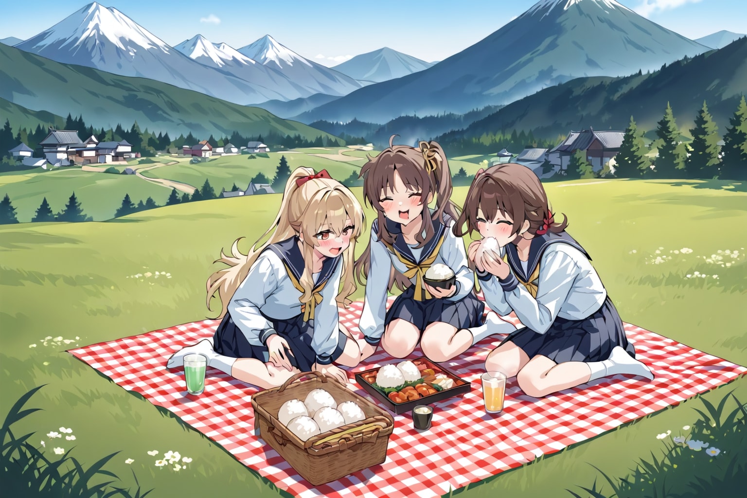 仲良しJKピクニックランチ