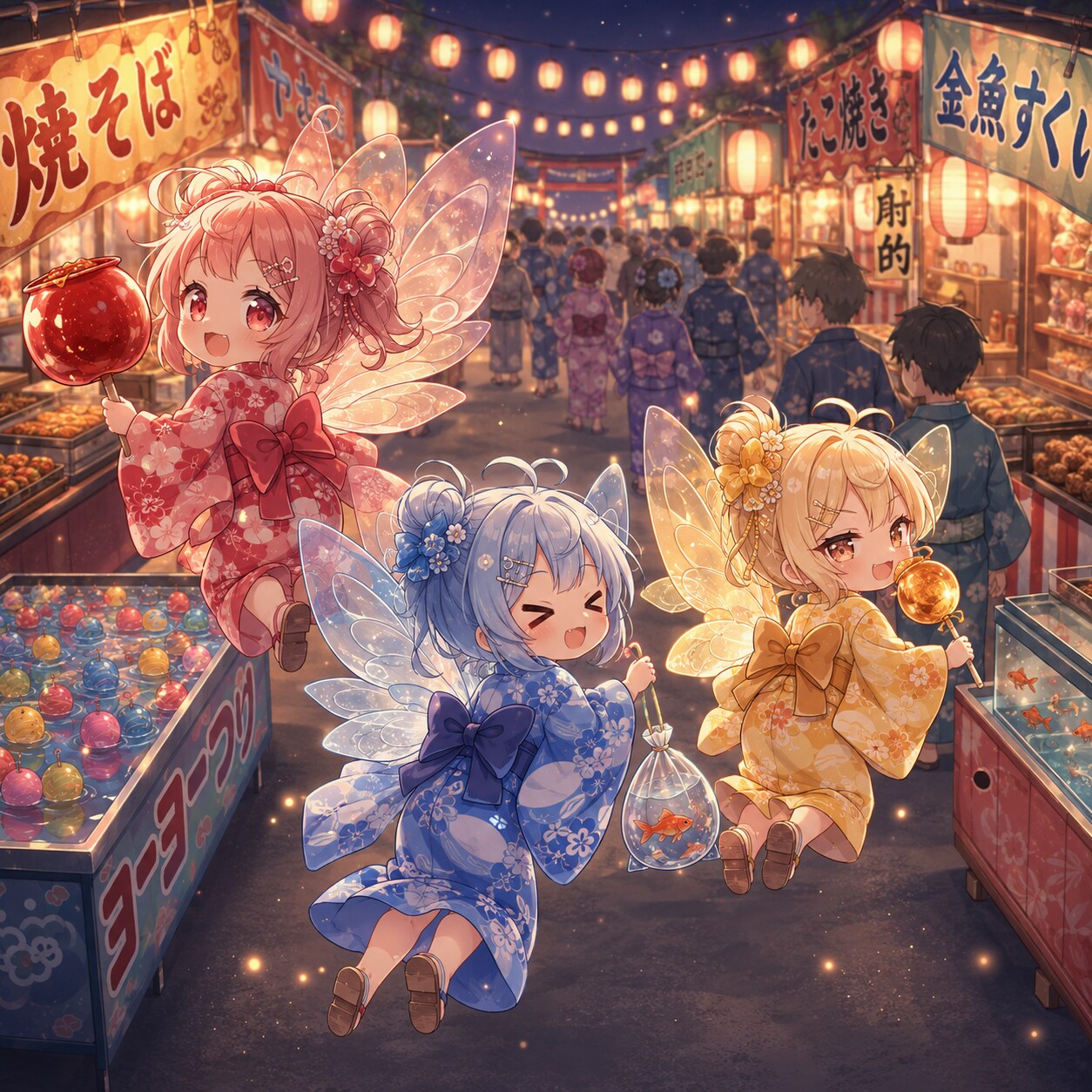 看病してくれたお礼に妖精たちとお祭りに