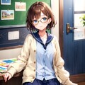 美術室の女の子１ 4枚目