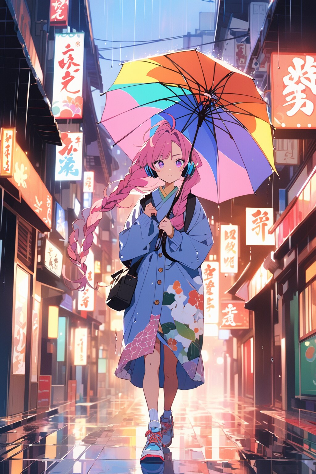 VEGAで傘と女の子