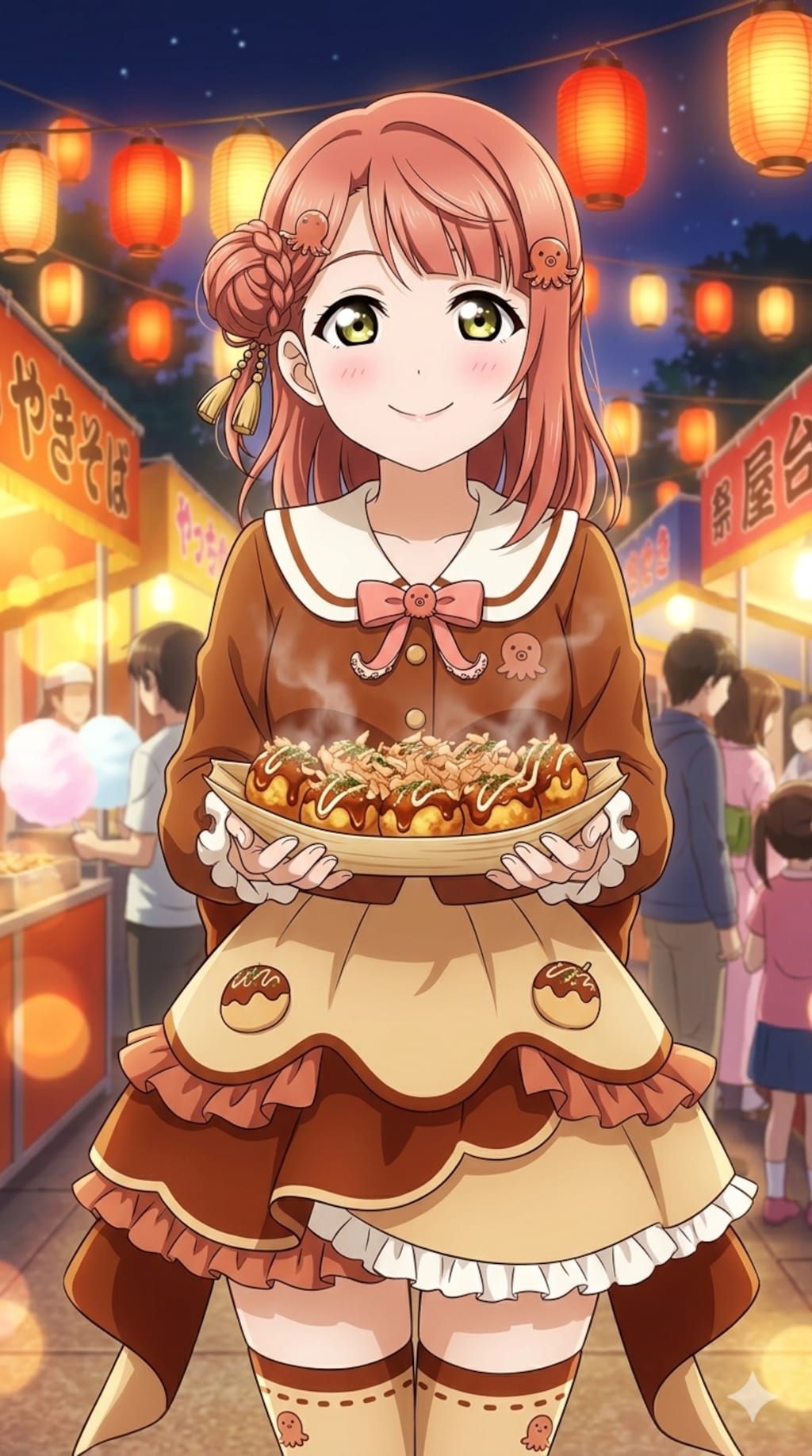 たこ焼き屋台の看板娘(妄想)【3/3】