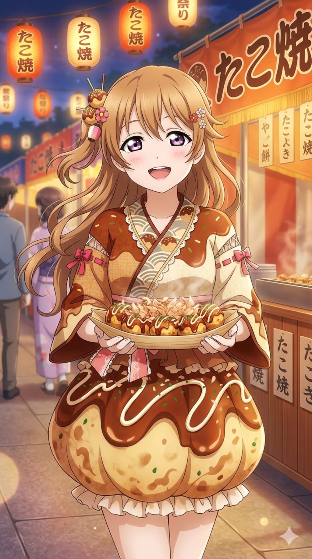 たこ焼き屋台の看板娘(妄想)【3/3】