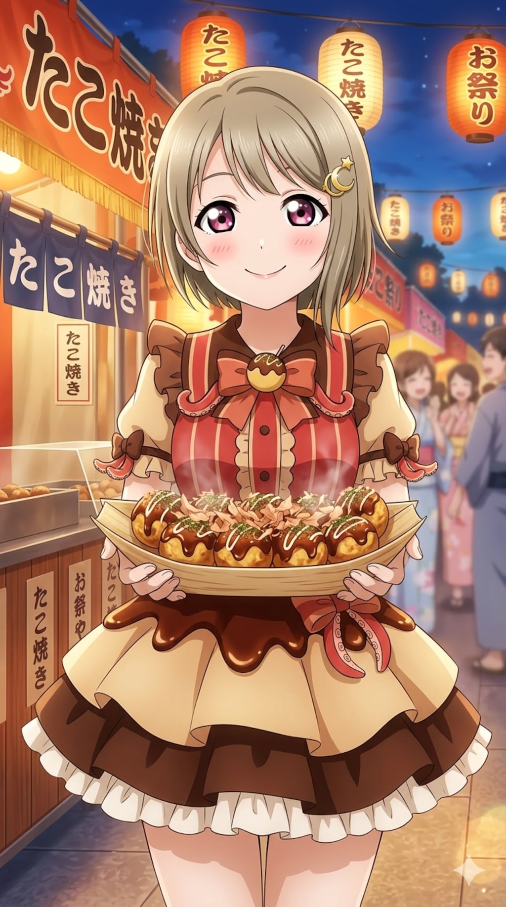 たこ焼き屋台の看板娘(妄想)【3/3】