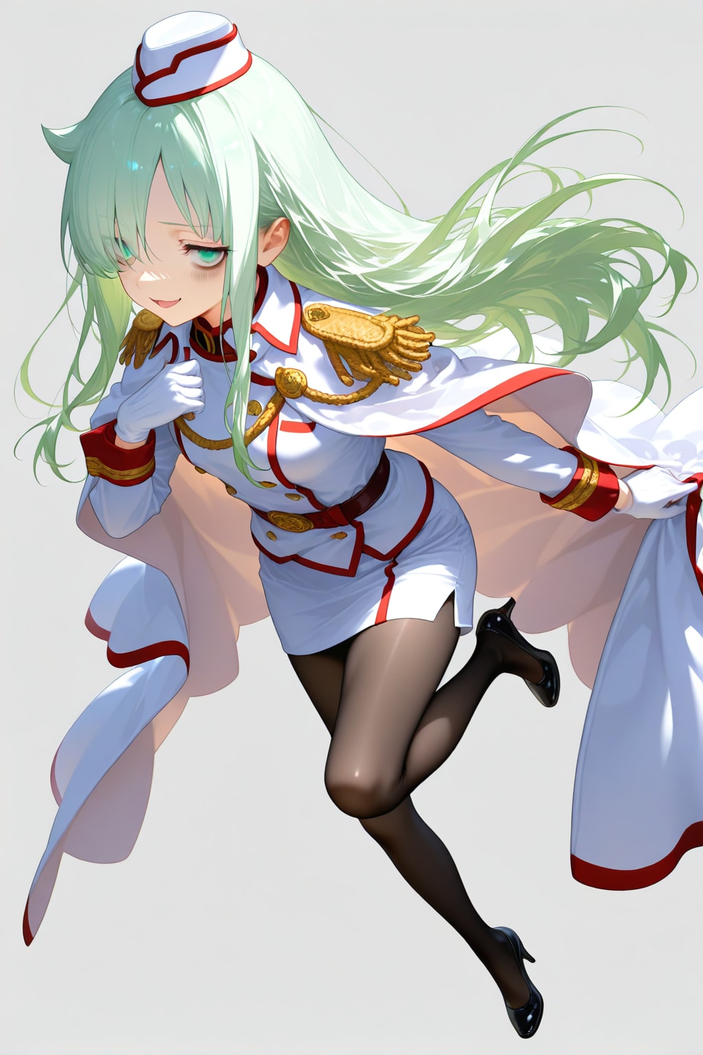 黒木智子艦長（緑髪）