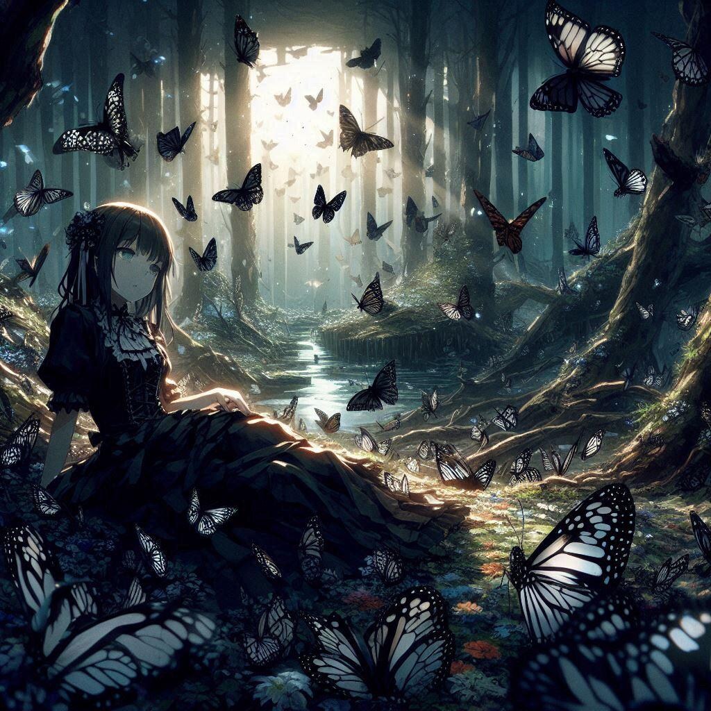 妖の森の蝶々貴婦人ちゃん♪（森の美人ボスモンスター！でもお話し相手を探してるだけの無害！）