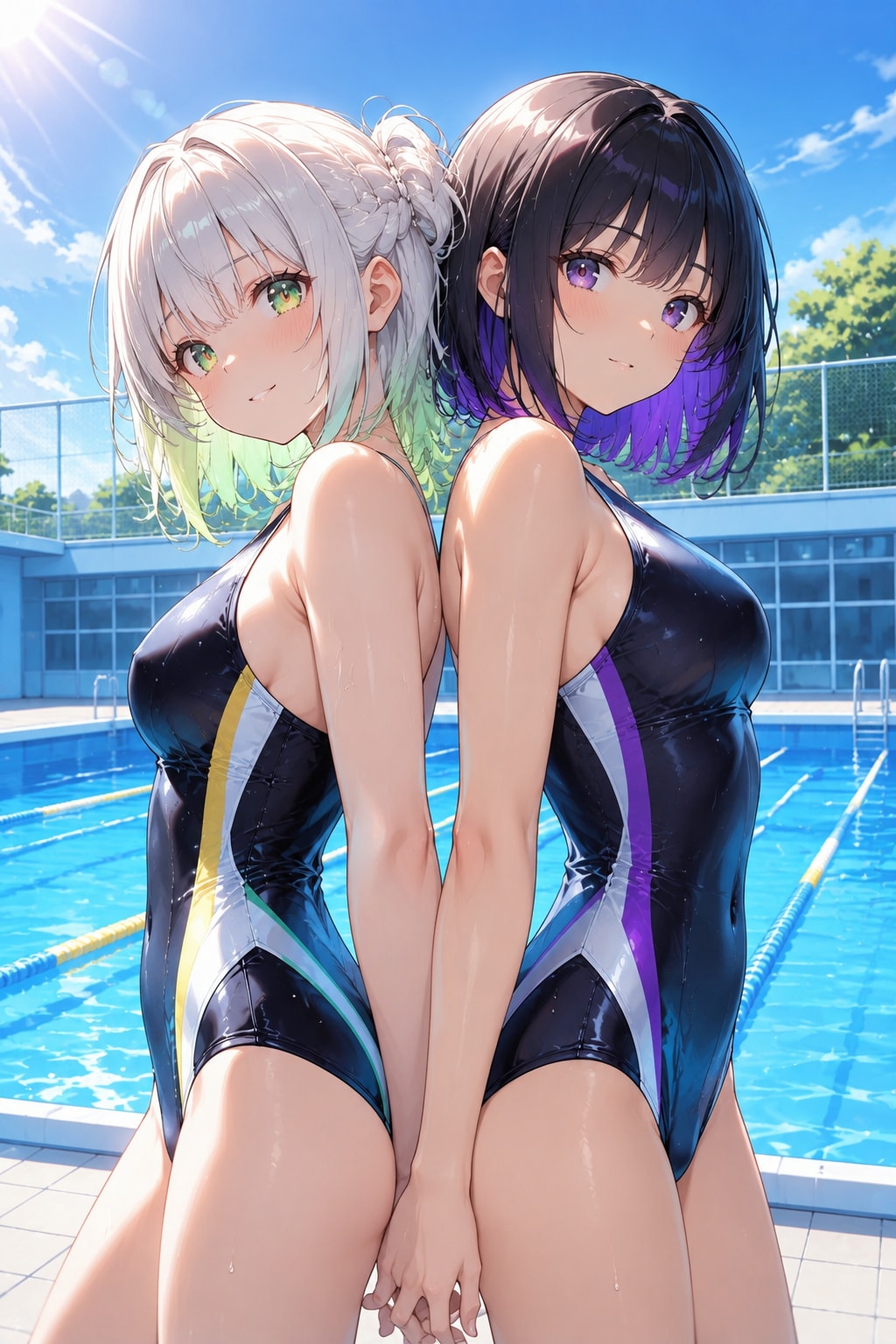 セリュナさんと紫月さんの水着姿